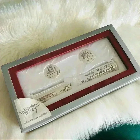 New Stephan Baby Silver Keepsake Gift Set - Picture 8 of 8